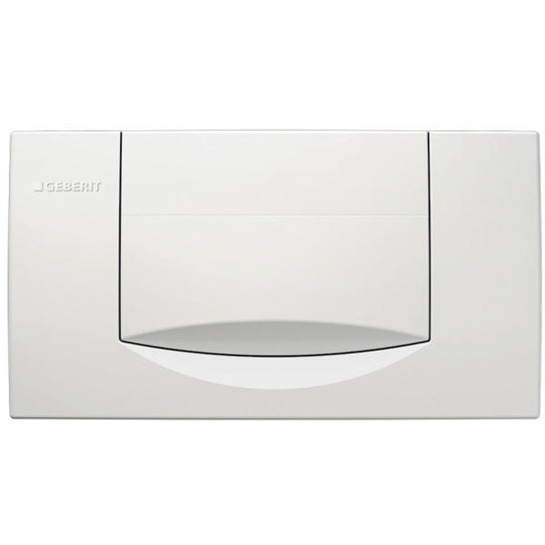 Abdeckplatte Geberit 200 F, Tastenbetätigung von vorne, weiss